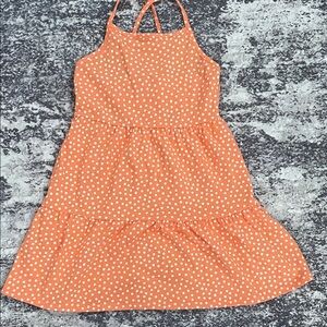 Cat & Jack Orange Polka Dot Dress
